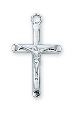 Sterling Silver Crucifix With Chain 