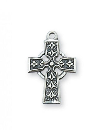 Sterling Silver Celtic Cross With Chain