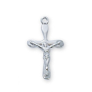 Sterling Silver Crucifix 13" Chain Box"