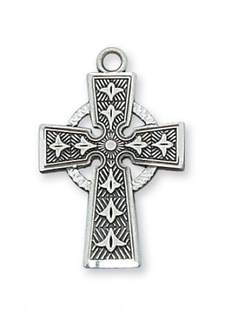 Sterling Silver Celtic Cross With Chain