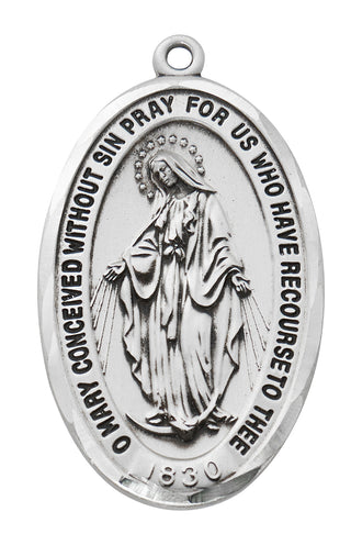 Sterling Miraculous Medal L