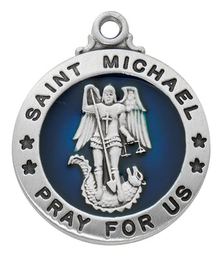 Sterling Silver Saint Michael L