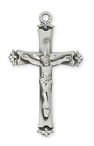 Sterling Silver Crucifix With Chain Box