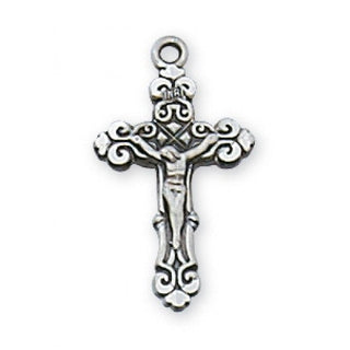 Sterling Silver Crucifix 13" Chain/Bt"