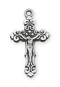 Sterling Silver Crucifix Pendant L
