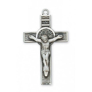 Sterling Silver Saint Benedict With Chain