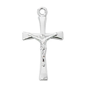 Sterling Crucifix Pendant L