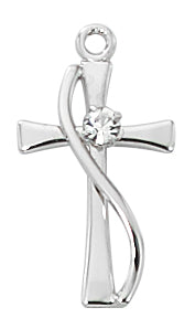 Sterling Cross Pendant L