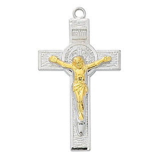 Two Tone Sterling Benedict Cross L