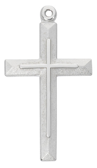 Sterling Silver Cross With Cross L