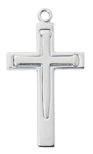Sterling Silver Cross With Nail L