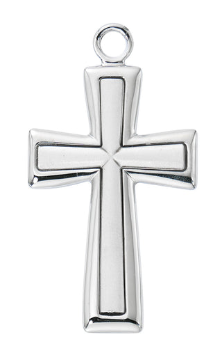 Sterling Silver Flared Cross L