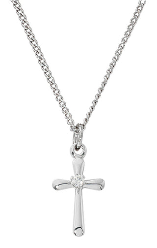 Sterling Silver Cross 13-inch CH Deluxe Boxed