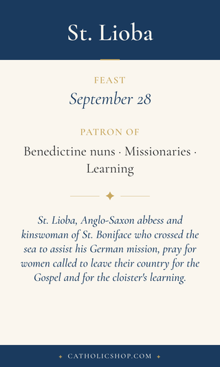 St. Lioba Holy Cards