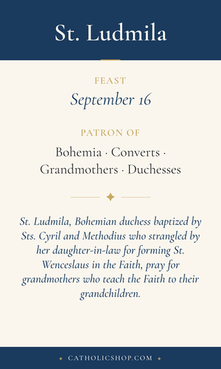 St. Ludmila Holy Cards