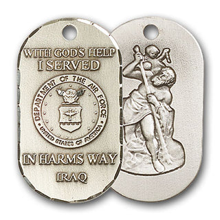 Sterling Silver Air Force Iraq Pendant