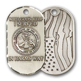 Sterling Silver Army Pendant