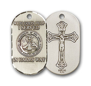 Sterling Silver Army Pendant