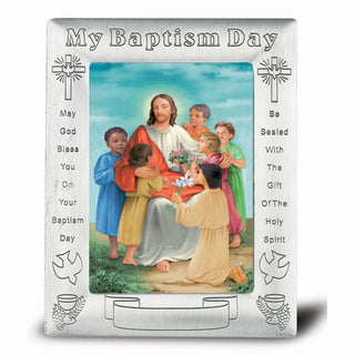 Christ with Children Picture In Baptism Frame