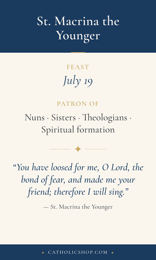 St. Macrina the Younger Holy Cards