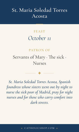 St. Maria Soledad Torres Acosta Holy Cards