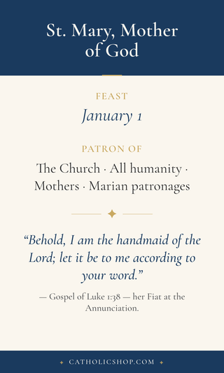 St. Mary, Mother of God Holy Cards