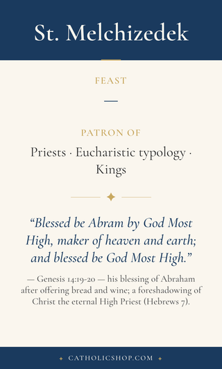 St. Melchizedek Holy Cards