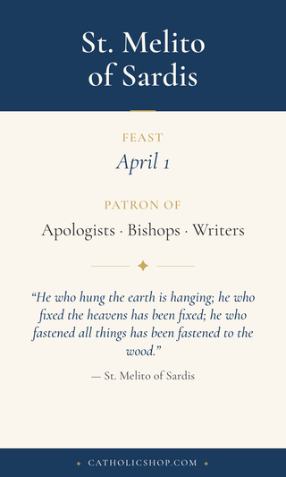 St. Melito of Sardis Holy Cards