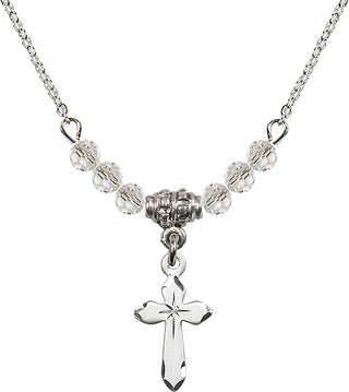 18-Inch Necklace with 4mm Crystal Beads