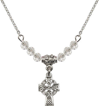 18-Inch Necklace with 4mm Crystal Beads