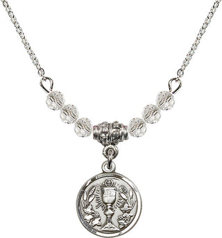18-Inch Necklace with 4mm Crystal Beads