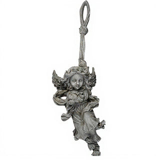 Rope Angel Statue - 25-inch — Antique Stone finish