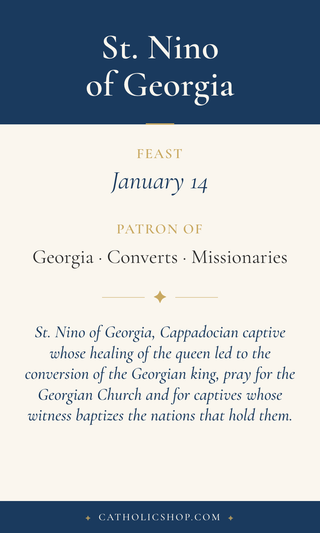 St. Nino of Georgia Holy Cards