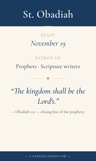 St. Obadiah Holy Cards