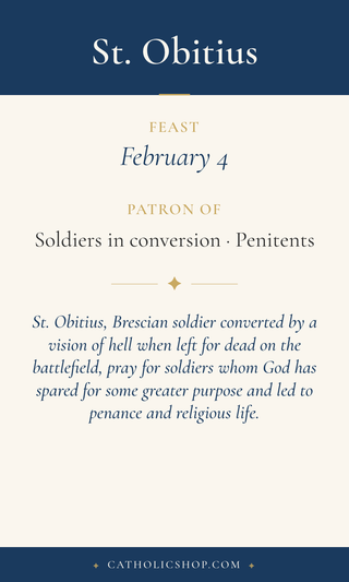 St. Obitius Holy Cards