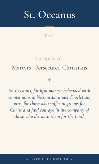 St. Oceanus Holy Cards
