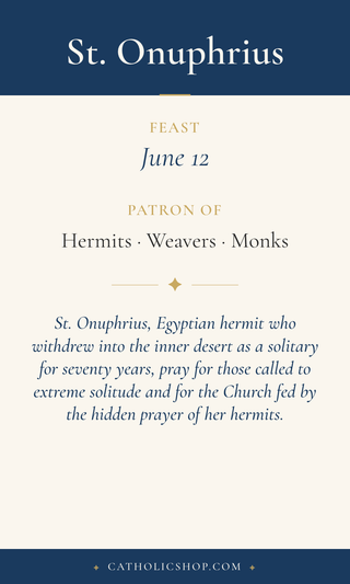 St. Onuphrius Holy Cards
