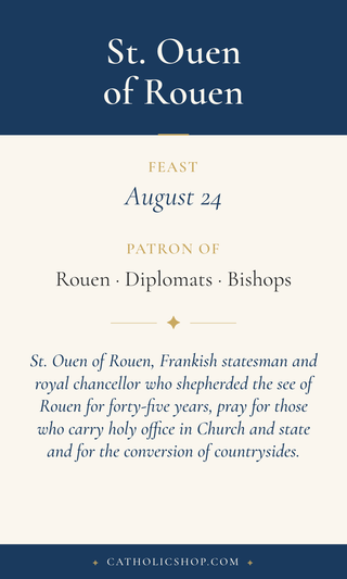 St. Ouen of Rouen Holy Cards