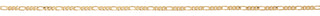 18-inch Figaro Gold Tone Chain