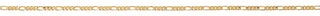 Gold Tone Figaro Mirac Adult Br