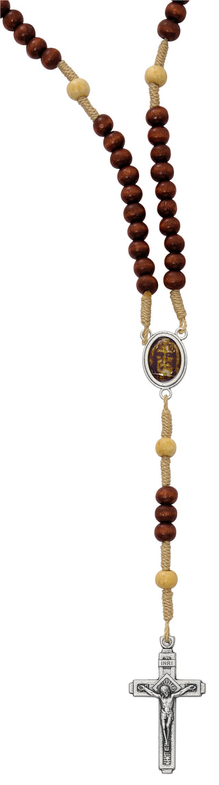Brown Shroud of Turin Rosary