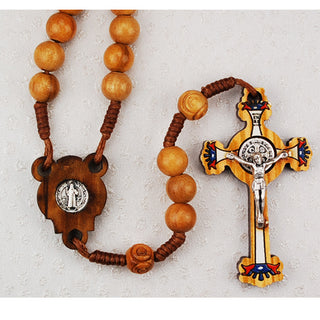 7MM Olive Wood St Benedict