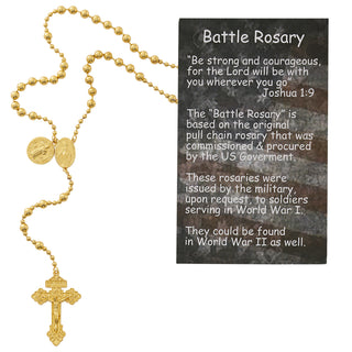 Gold Plated Battle Rosary
