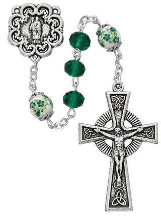 Green Crystal St.Pat Rosary
