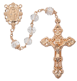 8MM Amethyst Rose Gold Rosary