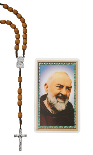 10MM Wood Imm Heart S.H Rosary