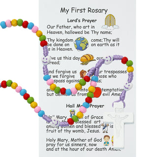 Kid'S Purple Multi Rosary Boxed