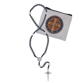 6MM Hematite Corded Saint Michael