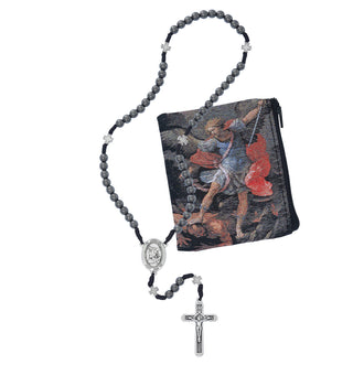 6MM Hematite St. Michael Rosar