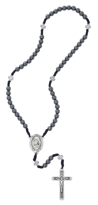6MM Hematite Corded S.H. Rosary